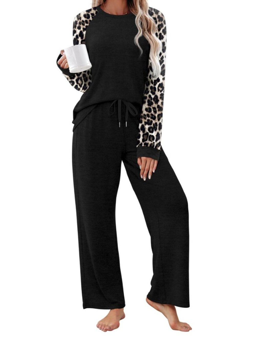 Pajama Sets for Women 2 Piece Lounge Sets Pjs Winter Soft Sleepwear
